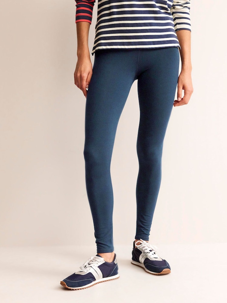 Boden Blue High Rise Jersey Leggings - Image 1 of 5 Boden Blue High Rise Jersey Leggings - Image 1 of 5