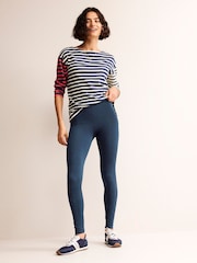 Azul - Leggings de tiro alto de punto de Boden - Imagen 3 de 5