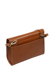 Conkca Tan Brown 'Heron' Leather Cross-Body Bag - Image 4 of 6