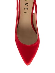 Ravel Red Slingback Shoes On a Kitten Heels - Image 4 of 4