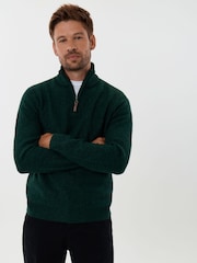 Saltwell Honeycomb Stitch Quarter Zip Jumper - Bild 1 av 5