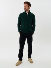 Saltwell Honeycomb Stitch Quarter Zip Jumper - Bild 3 av 5