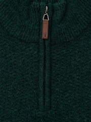 Saltwell Honeycomb Stitch Quarter Zip Jumper - Bild 5 av 5