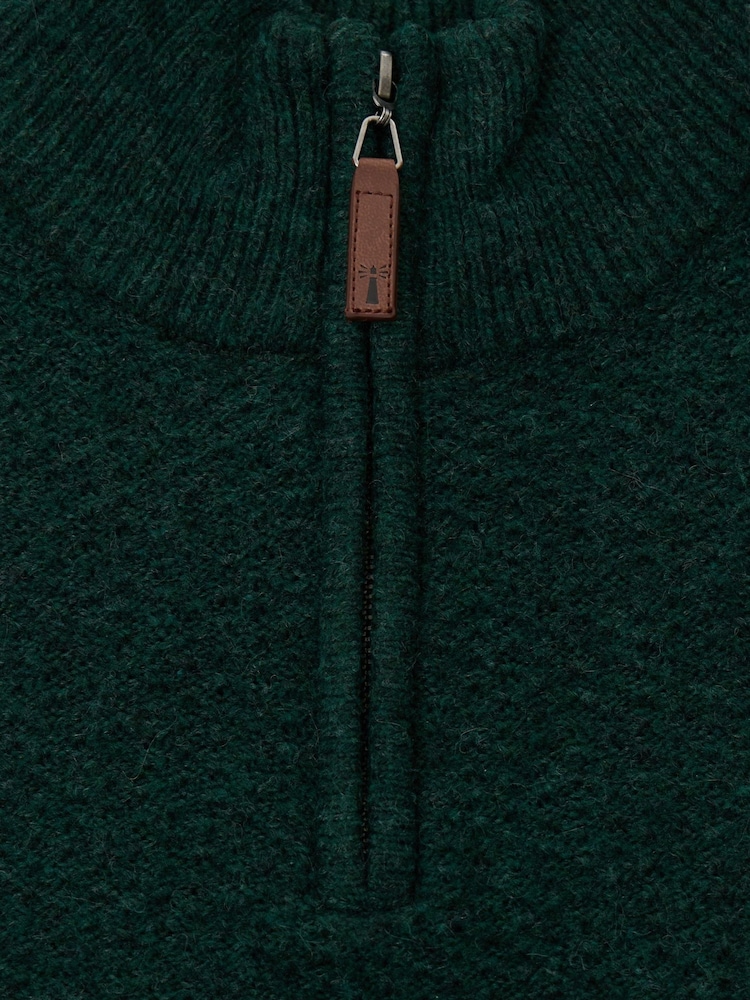 Saltwell Honeycomb Stitch Quarter Zip Jumper - Bild 5 av 5 Saltwell Honeycomb Stitch Quarter Zip Jumper - Bild 5 av 5