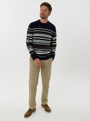 Saltwell Blue Wool Blend Crew Neck Jumper - Image 3 of 5