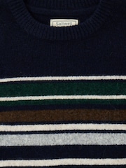 Saltwell Blue Wool Blend Crew Neck Jumper - Image 5 of 5