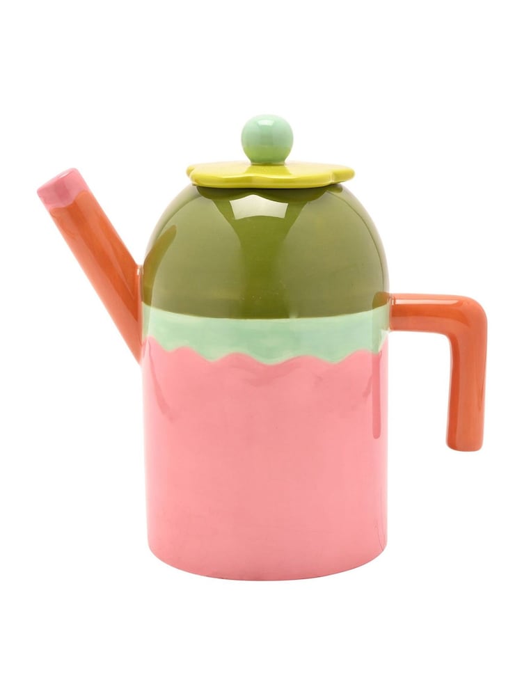Widdop Multi Coloured Flower Tea Pot - Image 2 of 4 Widdop Multi Coloured Flower Tea Pot - Image 2 of 4