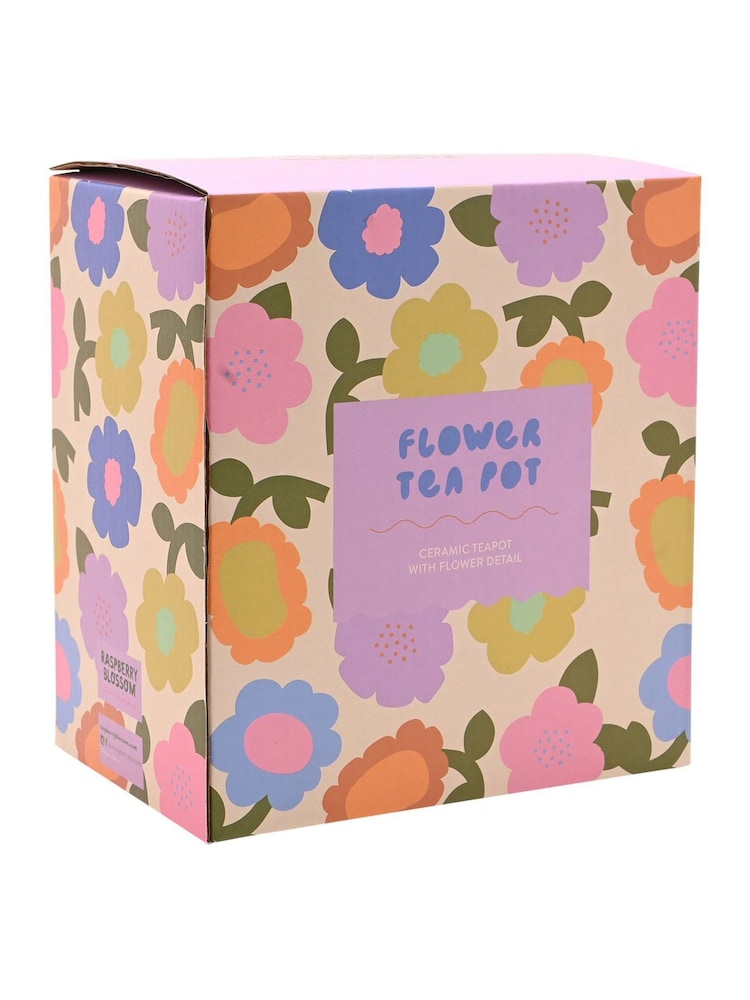 Widdop Multi Coloured Flower Tea Pot - Image 4 of 4 Widdop Multi Coloured Flower Tea Pot - Image 4 of 4