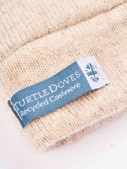 Celtic & Co. Natural Cashmere Fingerless Center Split Gloves - Image 5 of 6
