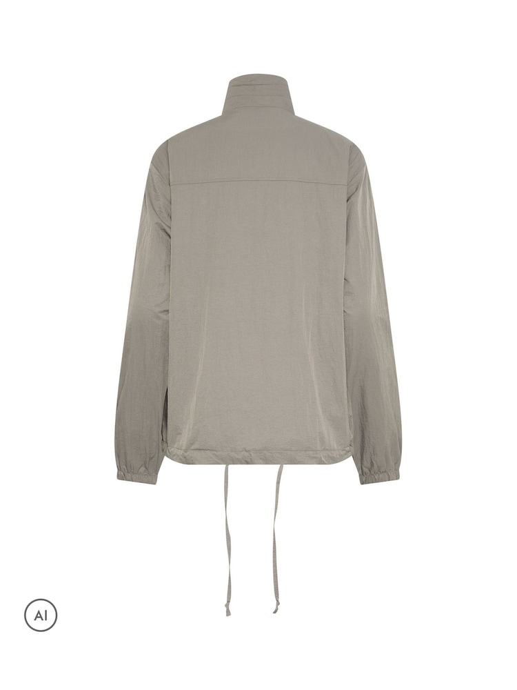 Long Tall Sally Grey Windbreaker Jacket - Image 6 of 6 Long Tall Sally Grey Windbreaker Jacket - Image 6 of 6