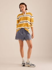 Anthropologie Yellow Stripe Rugby Shirt - Image 2 of 4