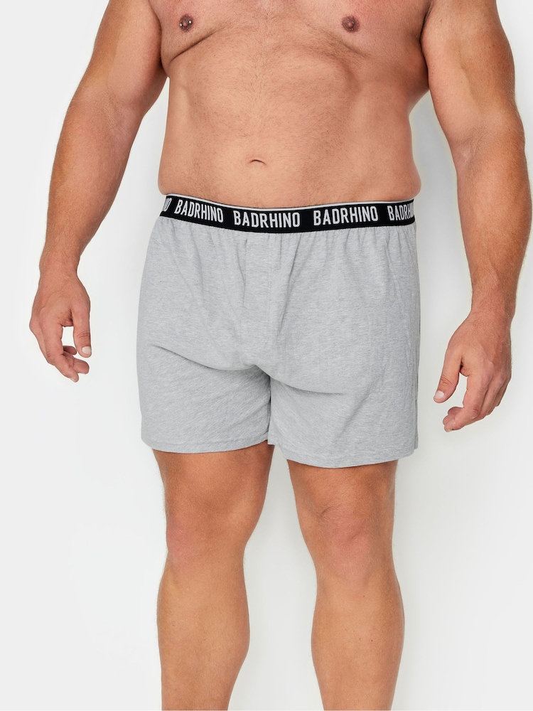 BadRhino Big & Tall Grey Boxers 5 Packs - Image 2 of 7