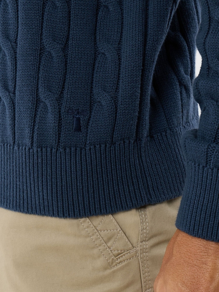 Saltwell Cable Knit Crew мойын жемпірі - 5суретінің 5 суреті