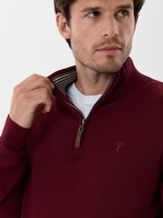 Suéter de algodón con cuello alzado y cremallera corta de Saltwell - Imagen 4 de 5
