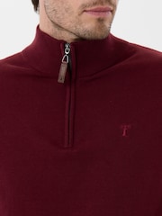 Suéter de algodón con cuello alzado y cremallera corta de Saltwell - Imagen 5 de 5