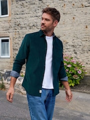 Saltwell Green Corduroy Long Sleeve Shirt - Image 1 of 8
