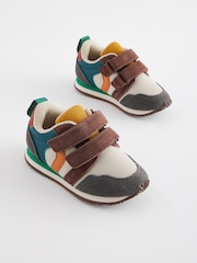 Bright Mineral Standard Fit (F) Double Strap Trainers - Image 1 of 5