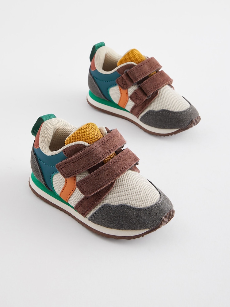 Bright Mineral Standard Fit (F) Double Strap Trainers - Image 1 of 5