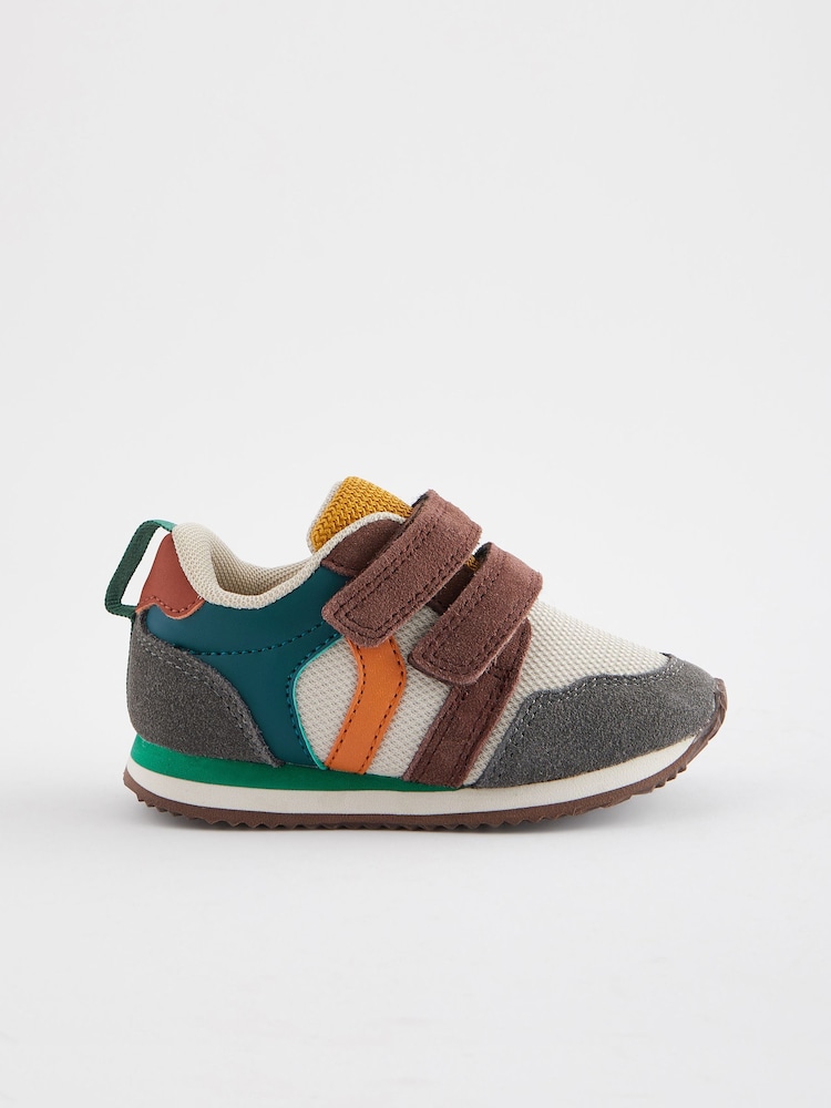 Bright Mineral Standard Fit (F) Double Strap Trainers - Image 2 of 5