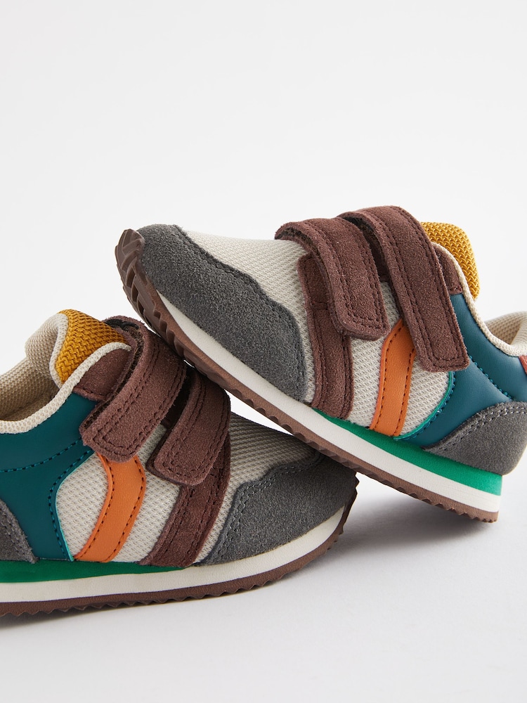 Bright Mineral Standard Fit (F) Double Strap Trainers - Image 5 of 5