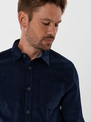Saltwell Blue Corduroy Long Sleeve Shirt - Image 4 of 8