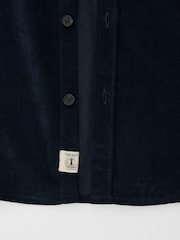 Saltwell Blue Corduroy Long Sleeve Shirt - Image 7 of 8