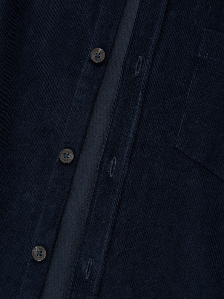Saltwell Blue Corduroy Long Sleeve Shirt - Image 8 of 8 Saltwell Blue Corduroy Long Sleeve Shirt - Image 8 of 8