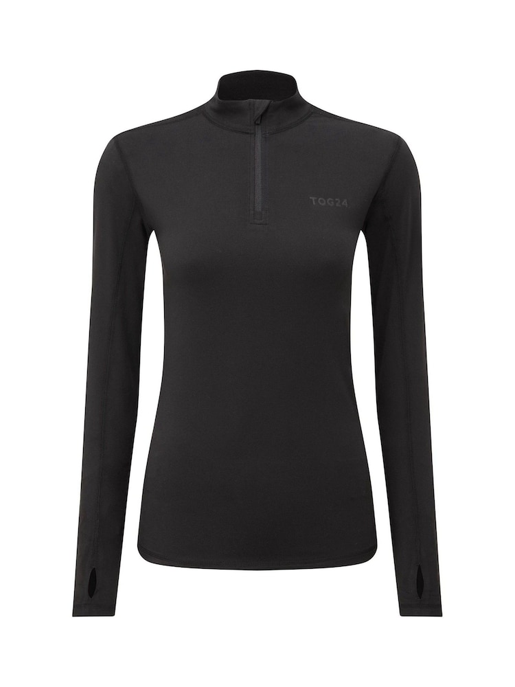 Tog 24 Black Snowdon Thermal Zip Neck T-Shirt - Image 3 of 3