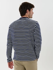 Saltwell Blue Textured Cotton Grandad Collar Top - Image 2 of 5