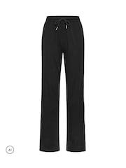 Long Tall Sally Black Contrast Cotton Wide Leg Joggers - Image 5 of 6