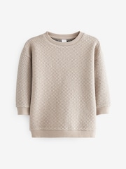 Beton - Sweatshirt mit Rundhalsausschnitt und Strukturmuster (3 M.–7 J.) - Bild 1 von 3