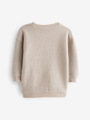 Beton - Sweatshirt mit Rundhalsausschnitt und Strukturmuster (3 M.–7 J.) - Bild 2 von 3