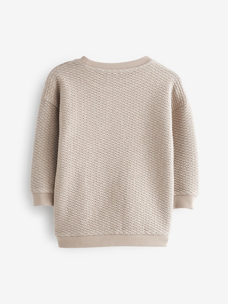 Beton - Sweatshirt mit Rundhalsausschnitt und Strukturmuster (3 M.–7 J.) - Bild 2 von 3 Beton - Sweatshirt mit Rundhalsausschnitt und Strukturmuster (3 M.–7 J.) - Bild 2 von 3
