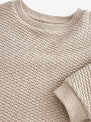 Beton - Sweatshirt mit Rundhalsausschnitt und Strukturmuster (3 M.–7 J.) - Bild 3 von 3