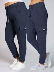 Pineapple Charcoal Grey Womens Cargo Joggers - Image 4 of 4