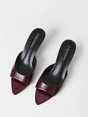 Threadbare Purple Open Toe Kitten Heel Sandals - Image 3 of 4