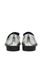 Ravel Silver Tassle Trim Loafers Shoes - Image 3 of 4