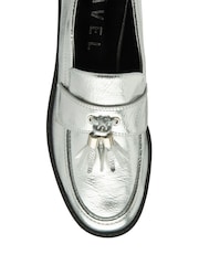 Ravel Silver Tassle Trim Loafers Shoes - Image 4 of 4
