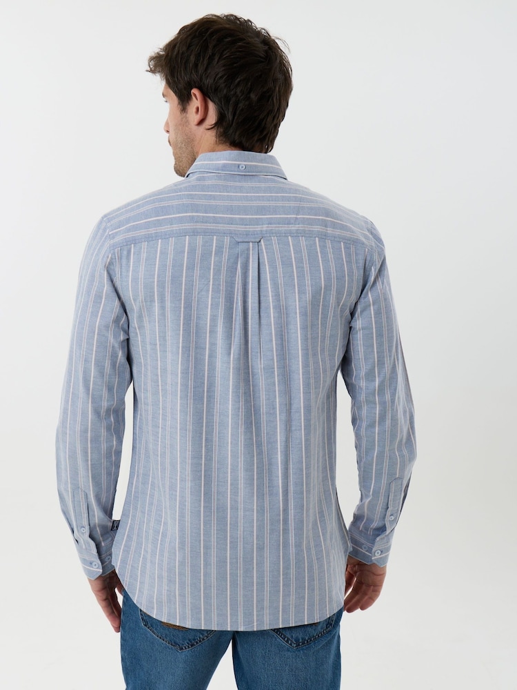 Saltwell Blue Long Sleeve Button Up Shirt - Image 2 of 5 Saltwell Blue Long Sleeve Button Up Shirt - Image 2 of 5