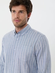 Saltwell Blue Long Sleeve Button Up Shirt - Image 4 of 5