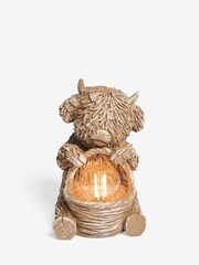 Natural Solar Hamish The Highland Cow Outdoor Light - Image 3 of 7