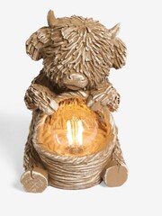 Natural Solar Hamish The Highland Cow Outdoor Light - Image 7 of 7