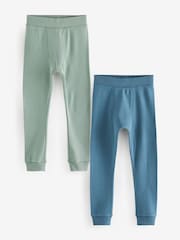 Blue/Teal Thermal Leggings 2 Pack (2-16yrs) - Image 1 of 6
