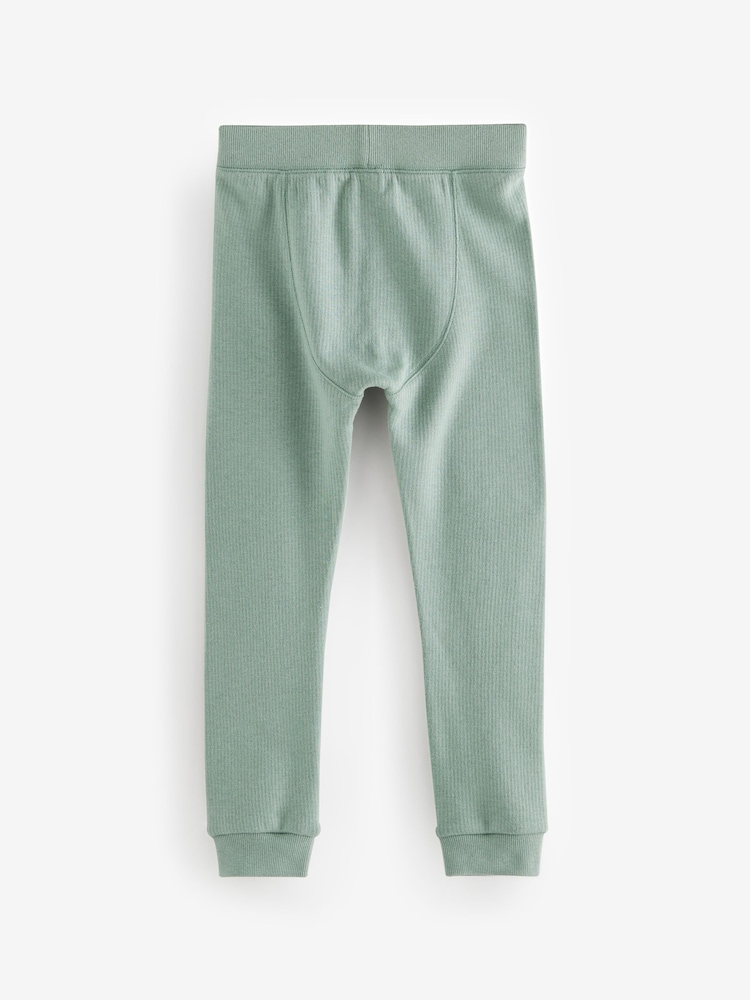 Blauw/blauwgroen - Verpakking van 2 thermische leggings (2-16 jr) - Image 3 of 6