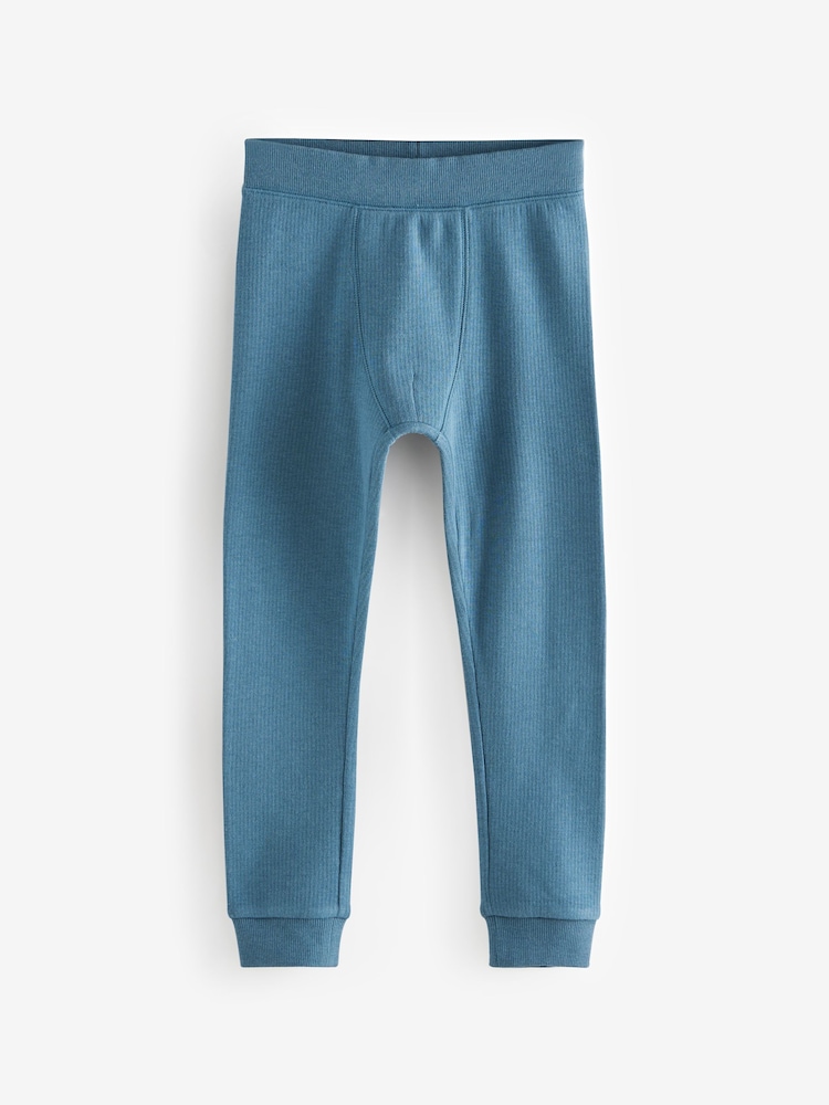 Blauw/blauwgroen - Verpakking van 2 thermische leggings (2-16 jr) - Image 4 of 6