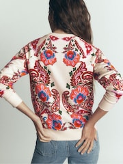 Boden Pink Rosa Printed Sweatshirt - Image 3 of 6