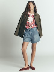 Boden Pink Rosa Printed Sweatshirt - Image 5 of 6