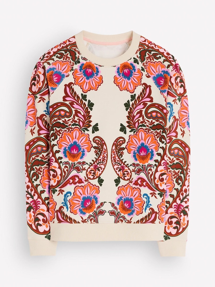 Boden Pink Rosa Printed Sweatshirt - Image 6 of 6