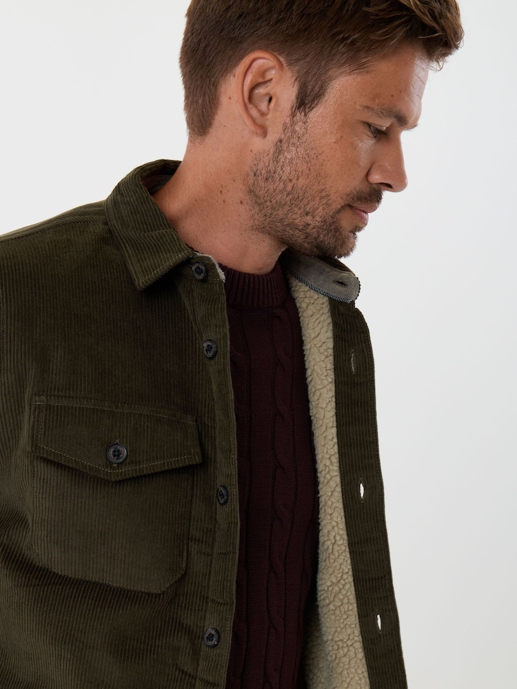 Saltwell Green Borg Lined Corduroy Jacket - Image 2 of 5 Saltwell Green Borg Lined Corduroy Jacket - Image 2 of 5