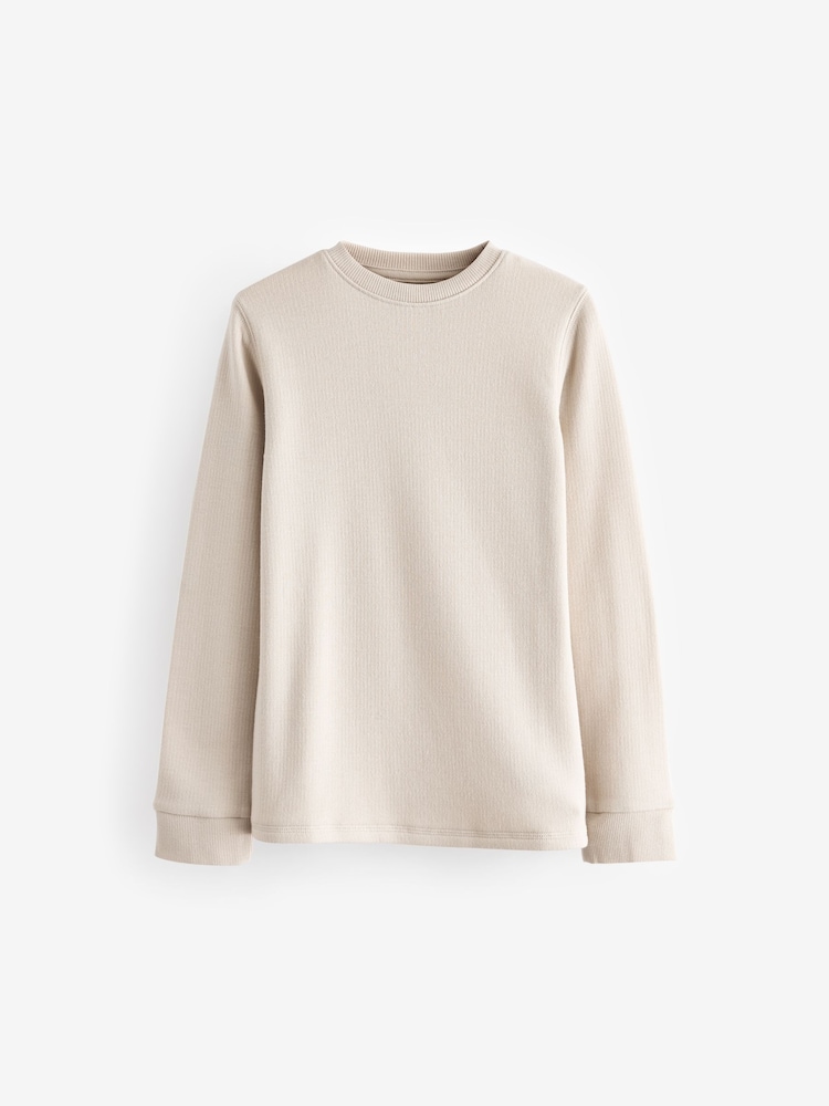 Neutral Thermal Long Sleeve Tops 2 Pack (2-16yrs) - Image 2 of 5
